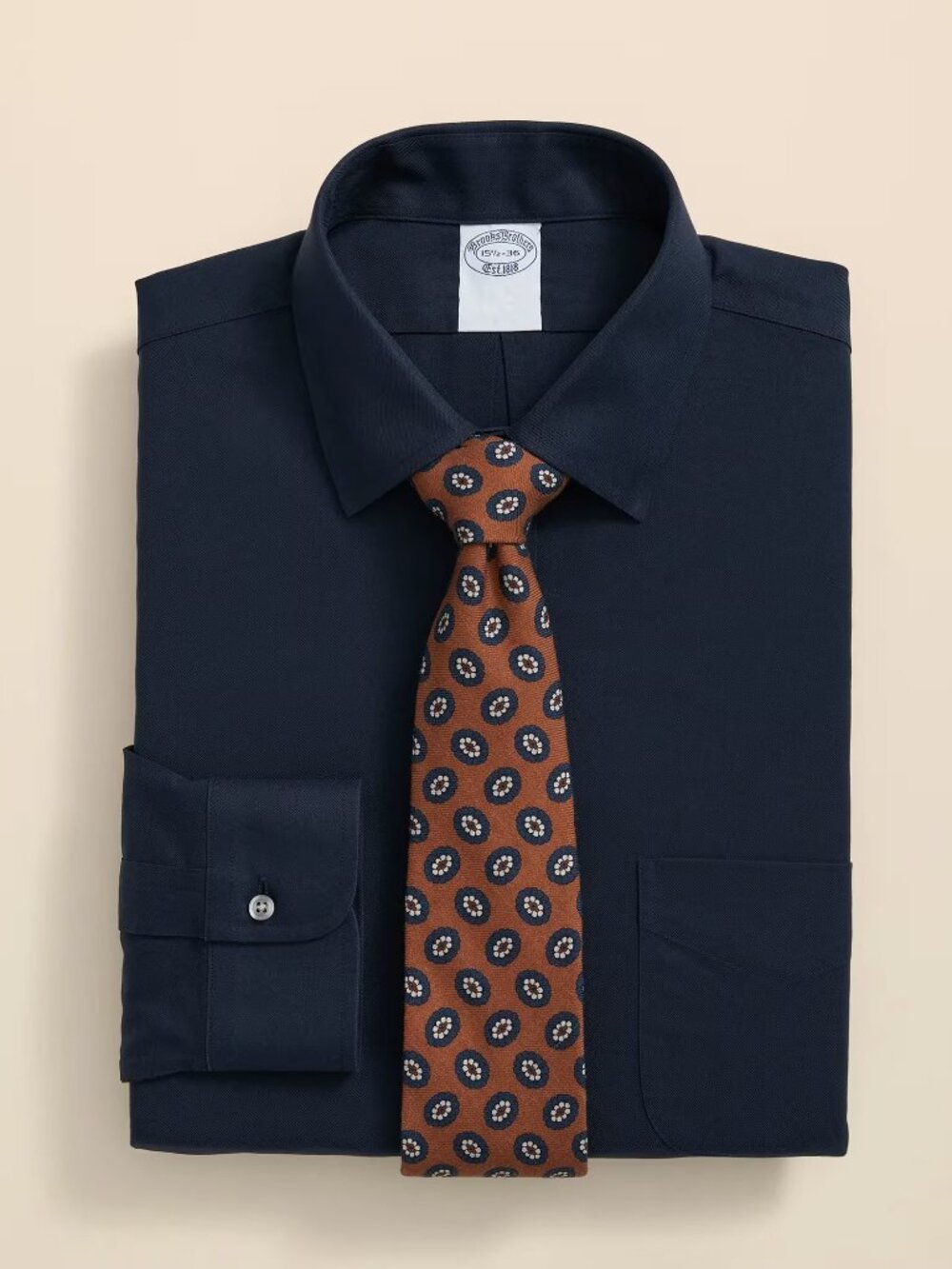 Brooks Brothers Explorer Collection Non-Iron Twill Ainsley Collar, Dress Shirt